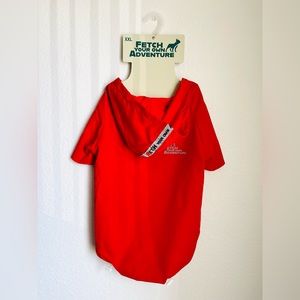 Large Dog hooded windbreaker